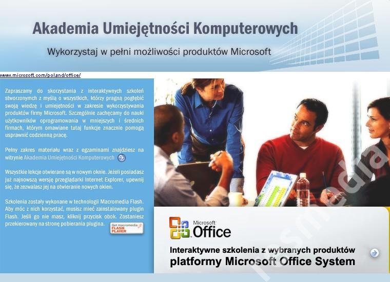 MICROSOFT OFFICE SYSTEM szkolenia multimedialne