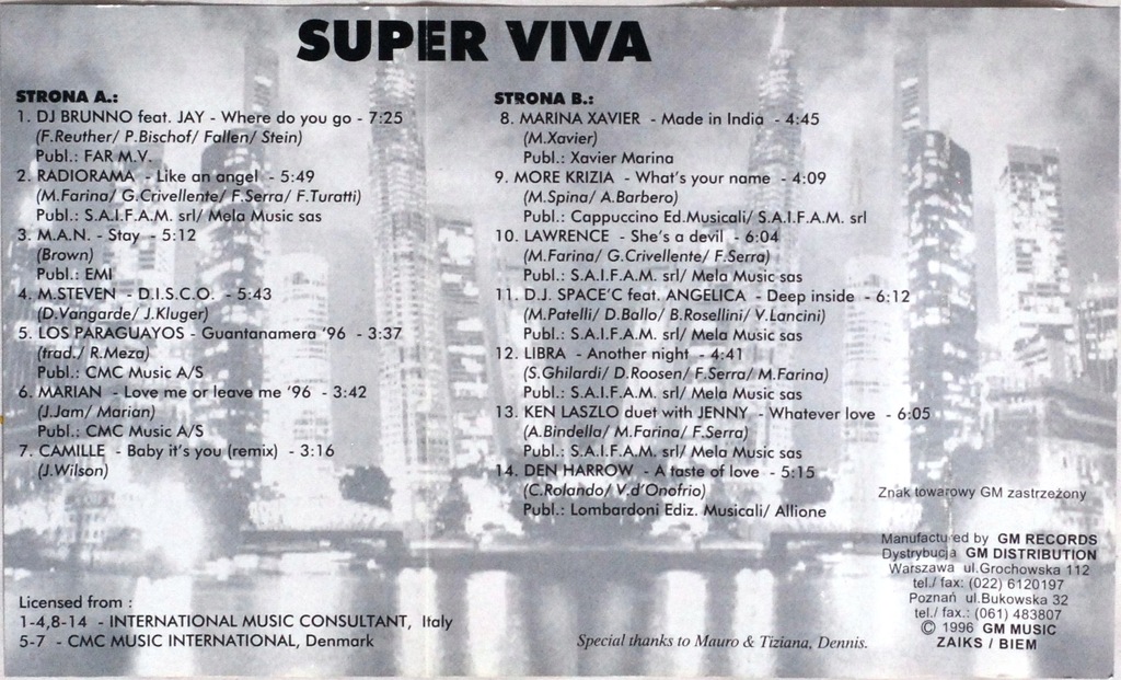 Купить ВА - Super VIVA (GM Records) (кассета) BDB: отзывы, фото, характеристики в интерне-магазине Aredi.ru