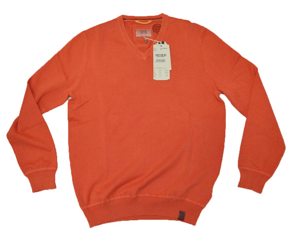 CAMEL ACTIVE V-NECK sweter bawełna 374035/44 M