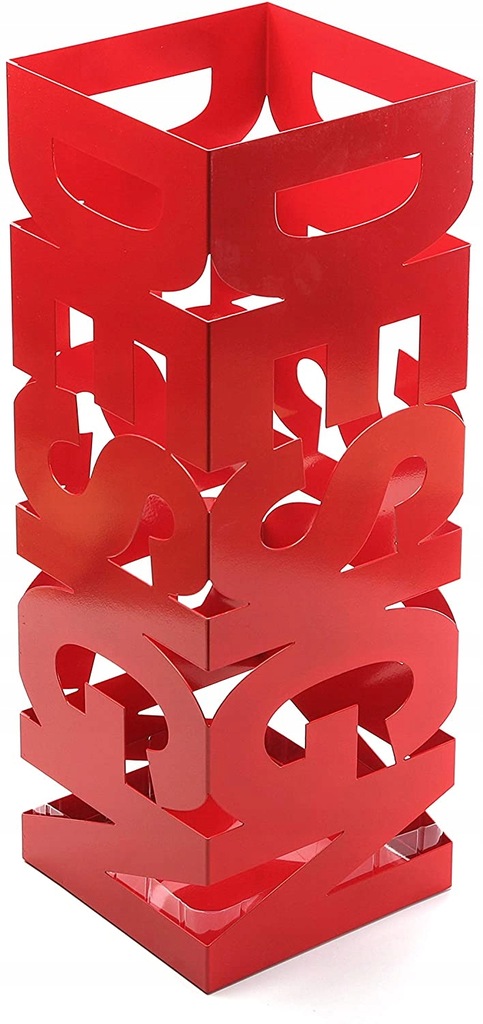 Versa Stojak na parasole 52 x 19 x 19 cm czerwony