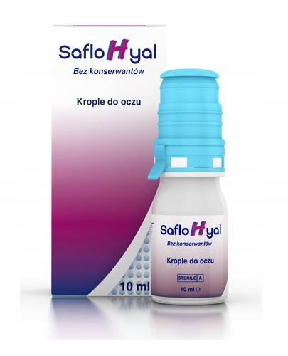 SAFLOHYAL - Przeciwzapalne krople do oczu 10 ml