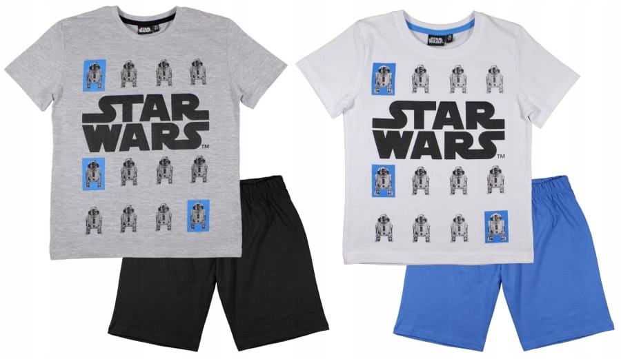 Piżama chłopięca Star Wars - 116; biało niebieski
