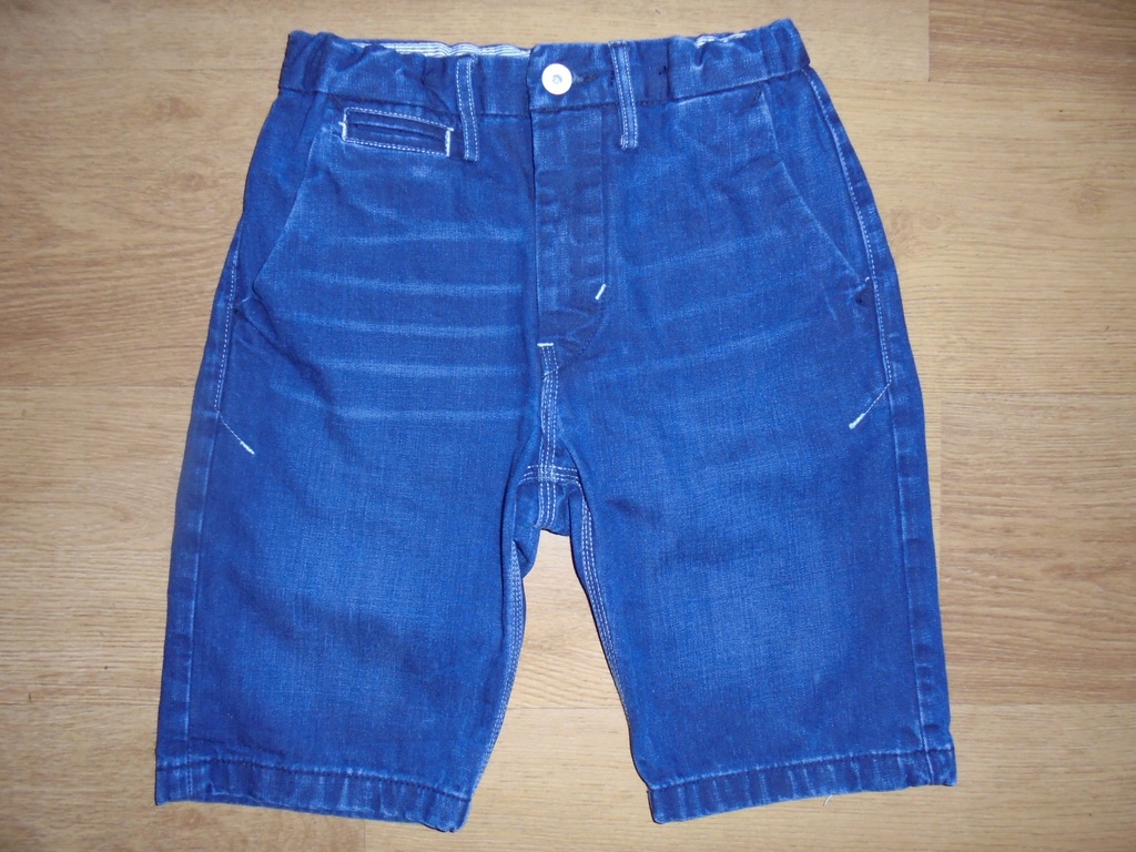 DENIM_ŚWIETNE JEANSOWE SPODENKI_152 CM