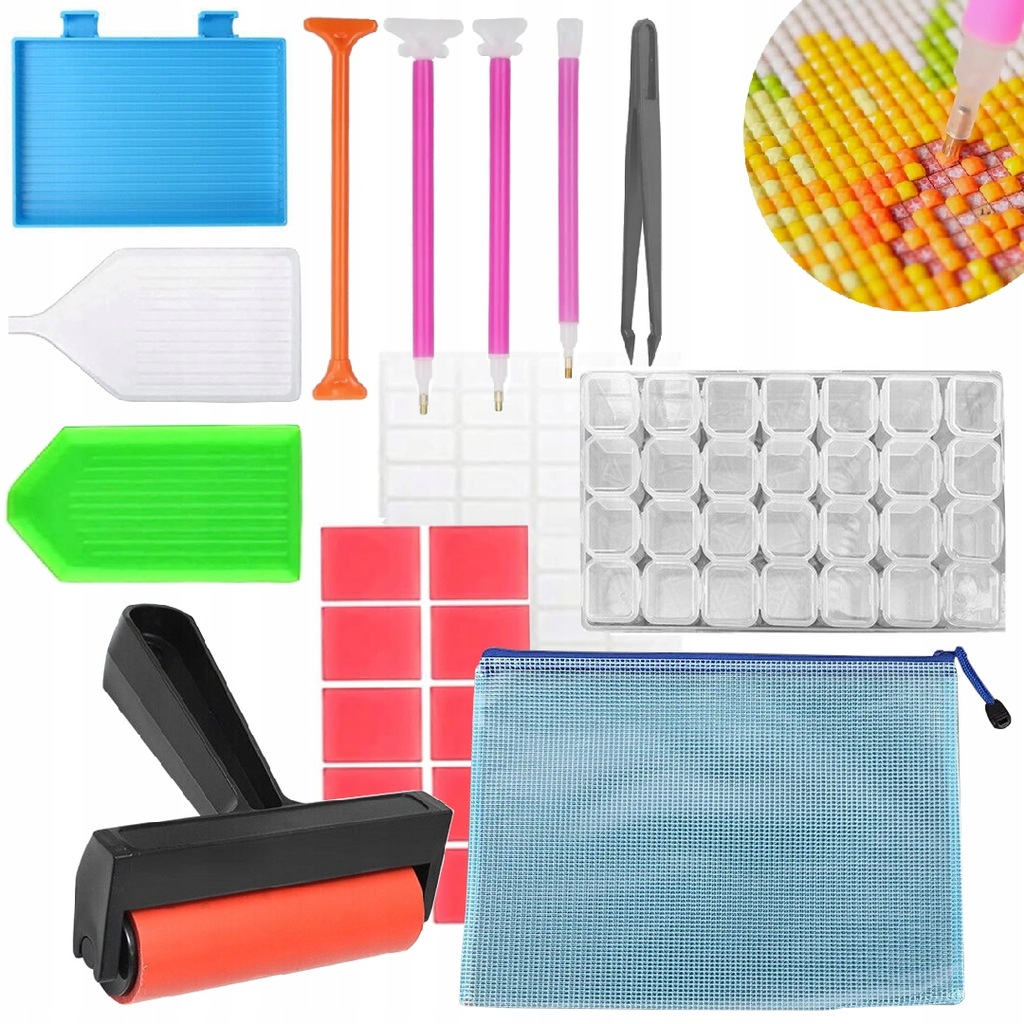 AKCESORIA ZESTAW HAFT DIAMENTOWY DIAMOND PAINTING