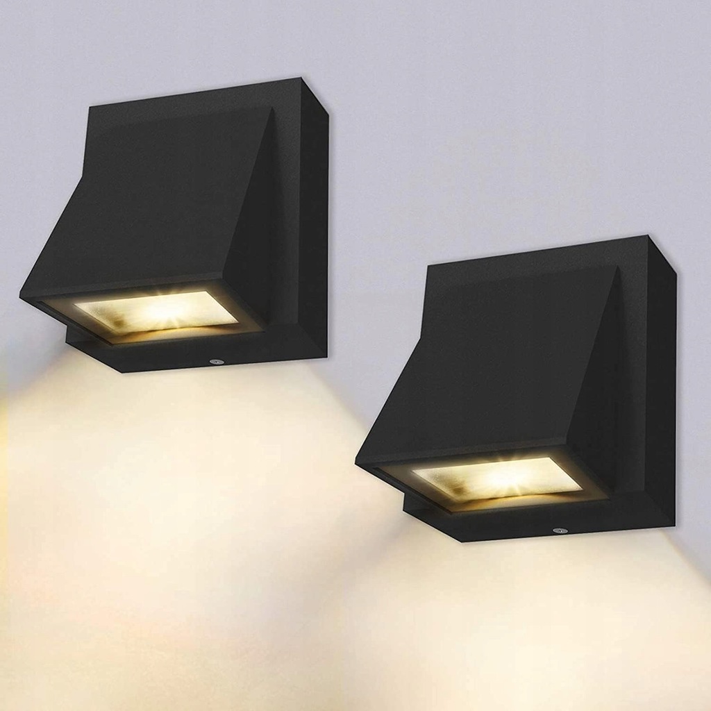 2x Kinkiet Ogrodowy Lampa Zewnętrzna 8W IP65 3000k