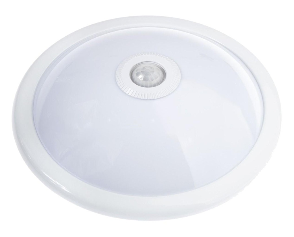 PLAFON 2 x E27 LAMPA Z CZUJNIKIEM RUCHU PIR PODCZERWIEŃ S60 STOPNI IP20