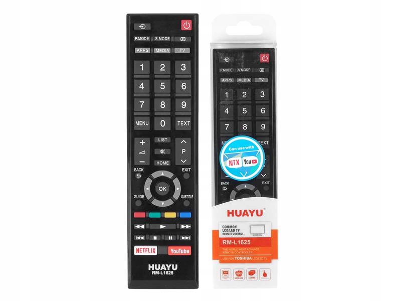 Pilot do TV LCD/LED TOSHIBA RM-L1625, NETFLIX, YOUTUBE 8959