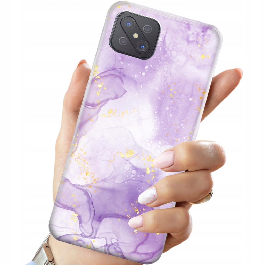 Etui do OPPO RENO 4Z 5G wzory fioletowe obudowa