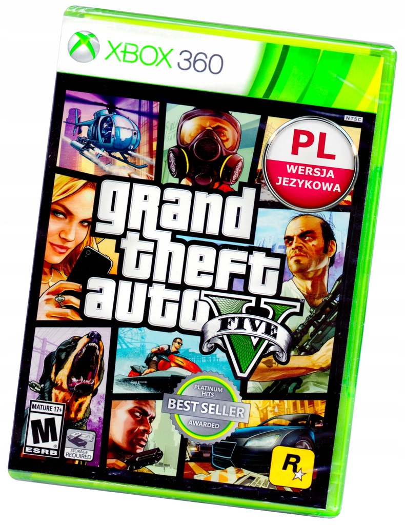 Купить GTA V Grand Theft Auto V XBOX 360 Новая PL + Карта: отзывы, фото ...
