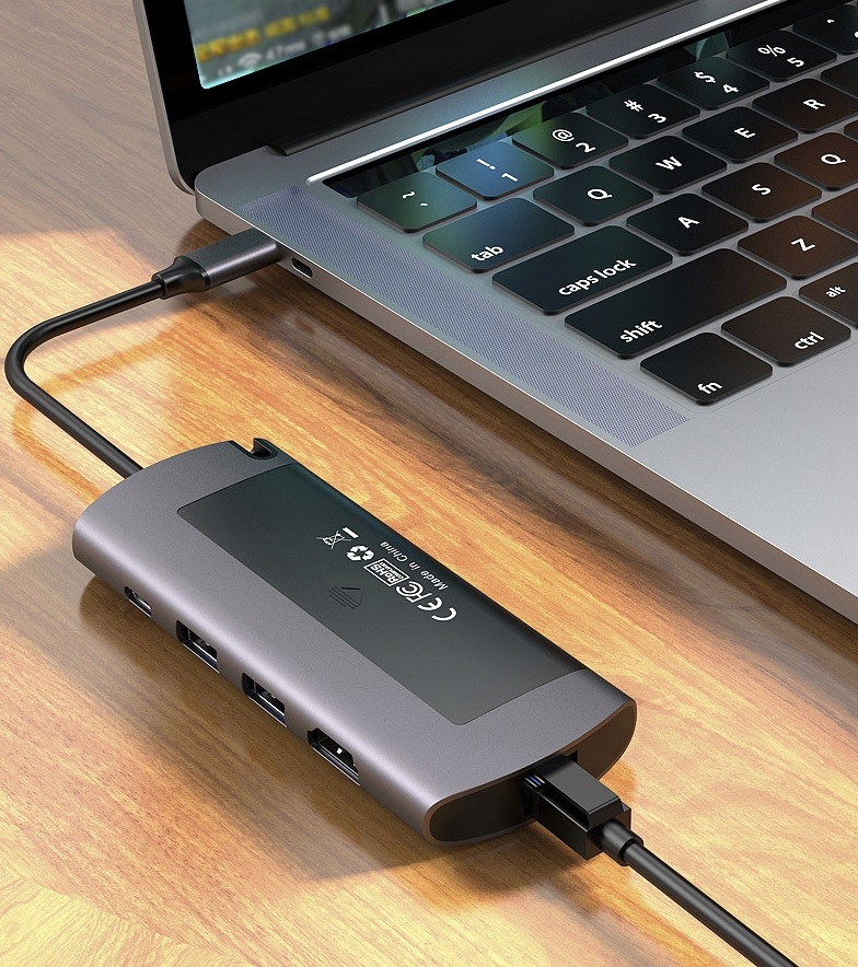 Купить USB-C HUB + M2 КАРМАН для SSD, HDMI + USB + LAN: отзывы, фото, характеристики в интерне-магазине Aredi.ru