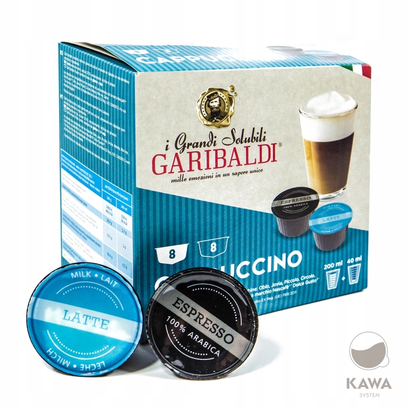 GARIBALDI Cappuccino kapsułki DOLCE GUSTO 16szt