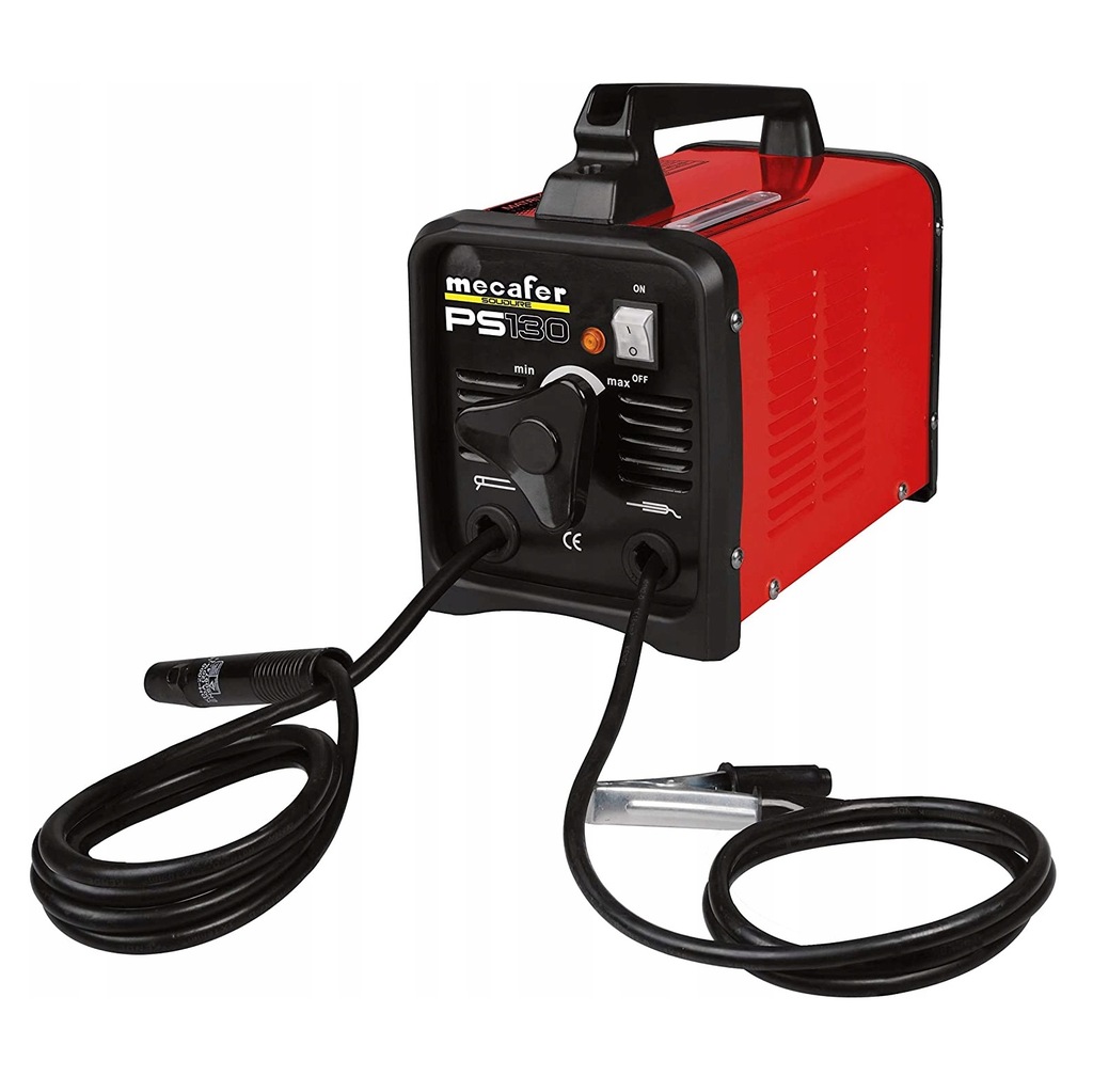 Spawarka łukowa MECAFER PS130 130 A czerwona AC 230 V