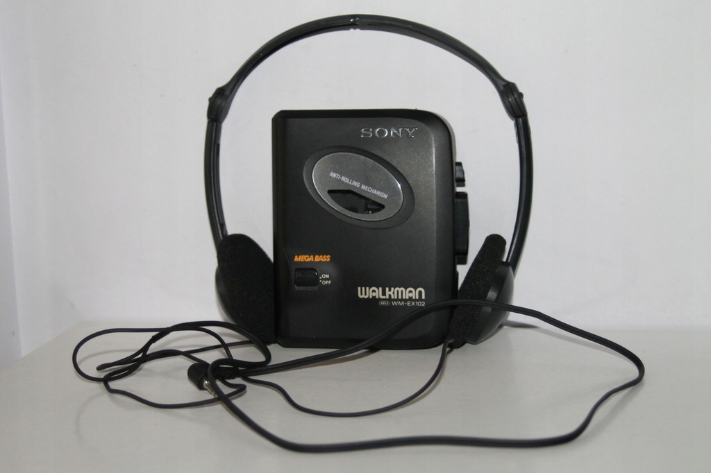 WALKMAN SONY WM-EX 102 +SŁUCHAWKI RETRO VINTAGE - 9756957584