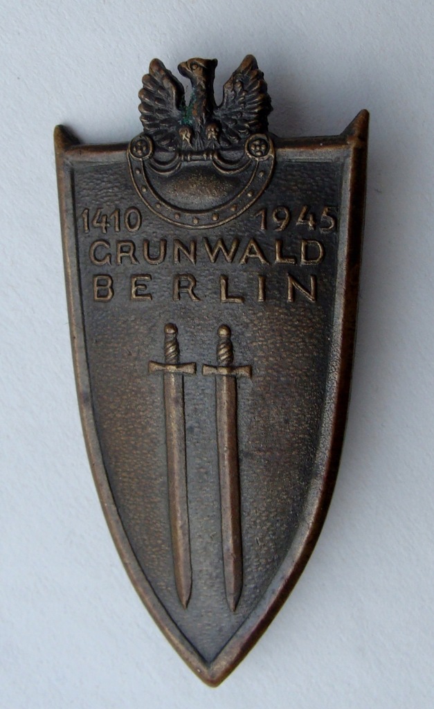 Stara odznaka grunwaldzka Grunwald Berlin 1410-1945 bita bez kontry PRL