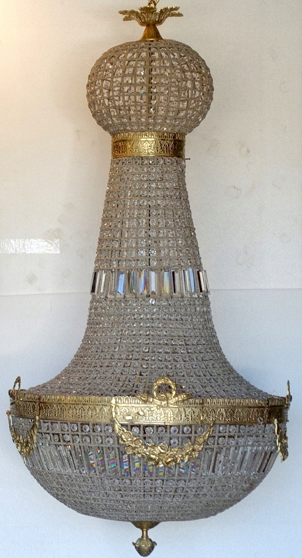 Żyrandol Lampa Stylowe Oświetlenie Kryształ h 165