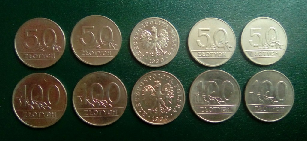 Zestaw monet z 1990 r.-dla WOŚP