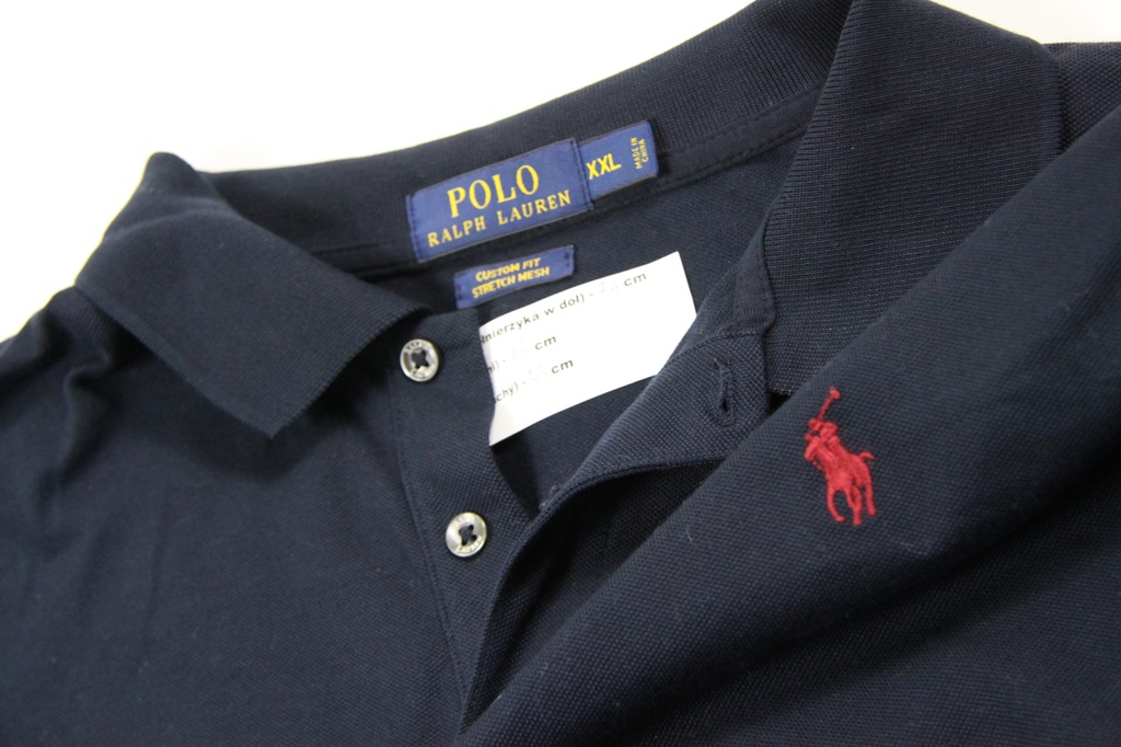 RALPH LAUREN koszulka męska polo GRANATOWA 2XL