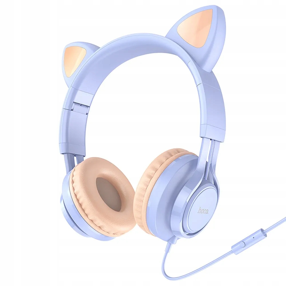 HOCO słuchawki nagłowne z mikrofonem W36 Cat Ear n