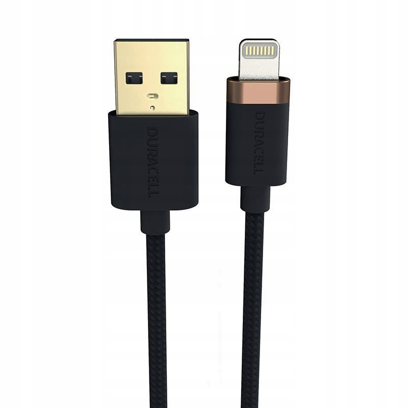 DURACELL MOCNY WYTRZYMAŁY PRZEWÓD KABEL USB DO LIGHTNING 2M PRZESYŁ 480MBPS
