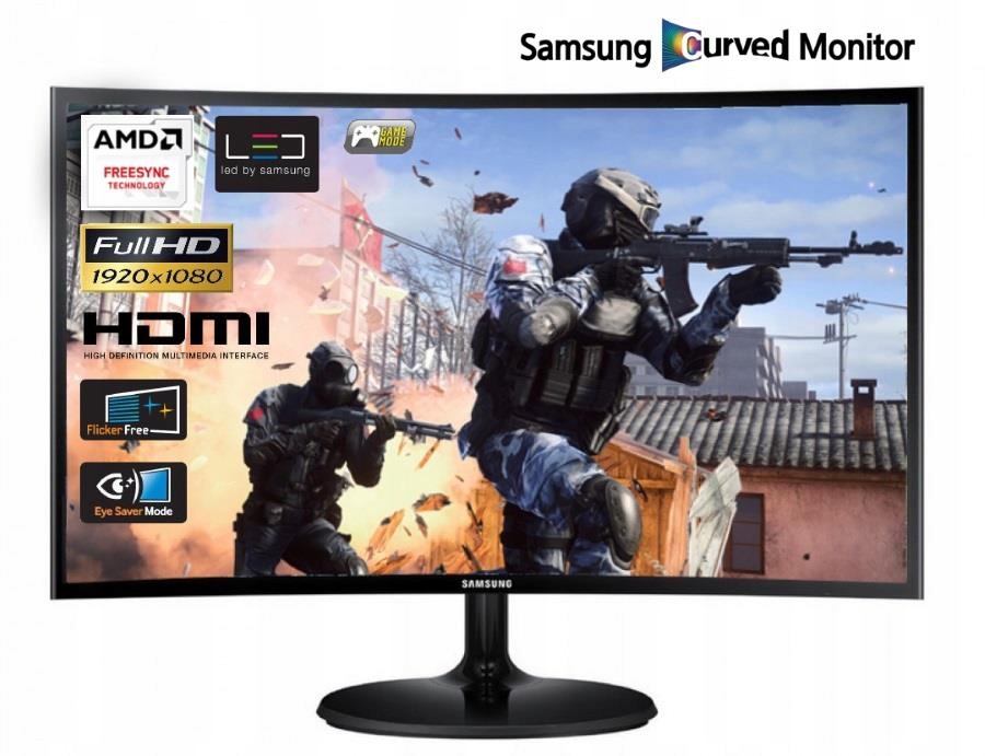 Купить Изогнутый Samsung C27F390FHUX VA 4 мс HDMI ИЗОГНУТЫЙ: отзывы, фото, характеристики в интерне-магазине Aredi.ru