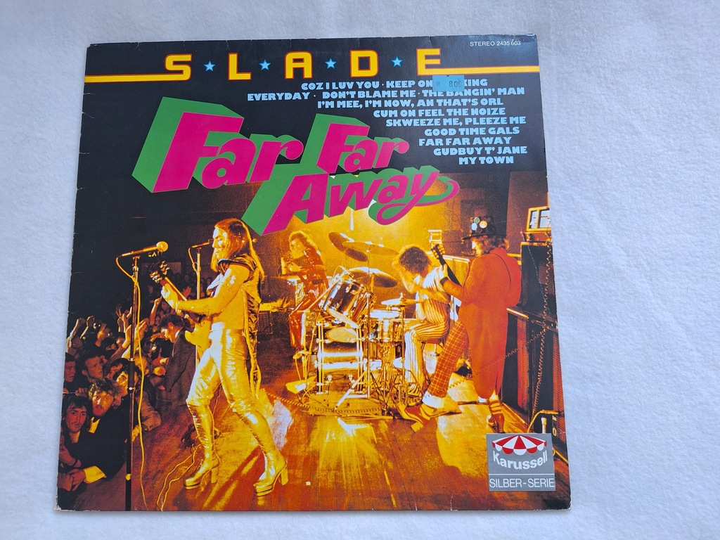 SLADE Far Far Away LP 1975 Silber-Serie EX+ Jedyna