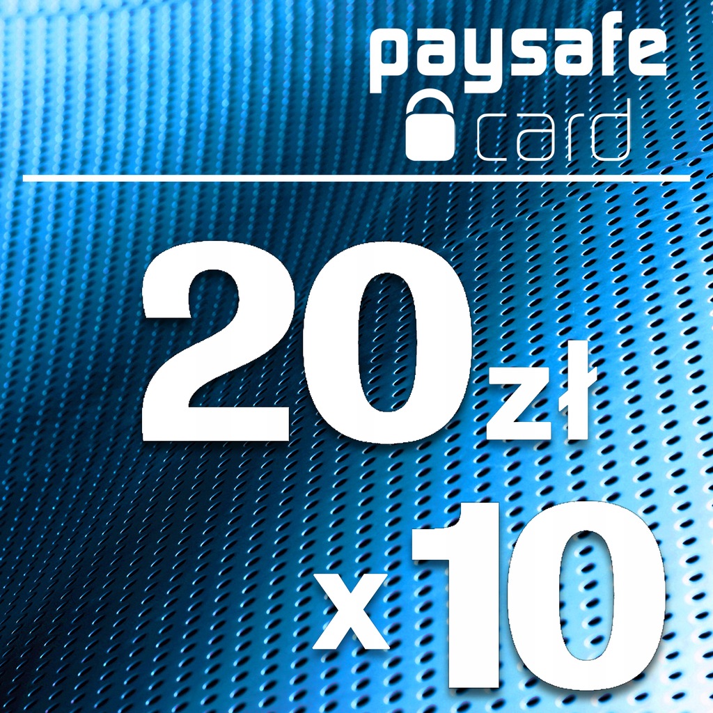 Kod PIN Paysafecard PSC 20 zł - HURT 10 szt.