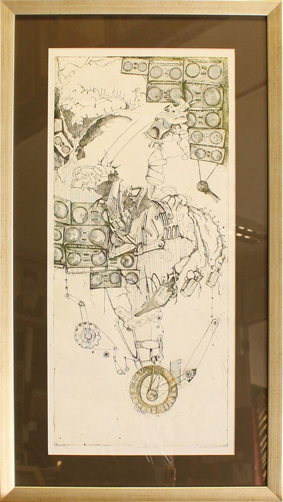 grafika K. Halejak "Don Kichot" 48x86 cm