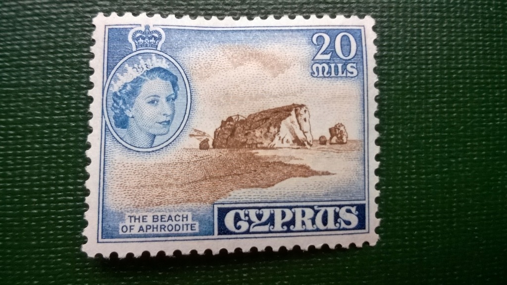 Cyprus Cypr 20m czysty (*), QEII, kolonie angielskie