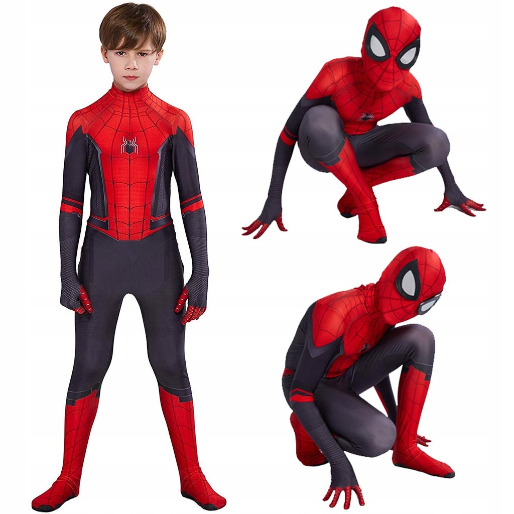 SPIDERMAN Strój Przebranie Maska Kostium 104-110