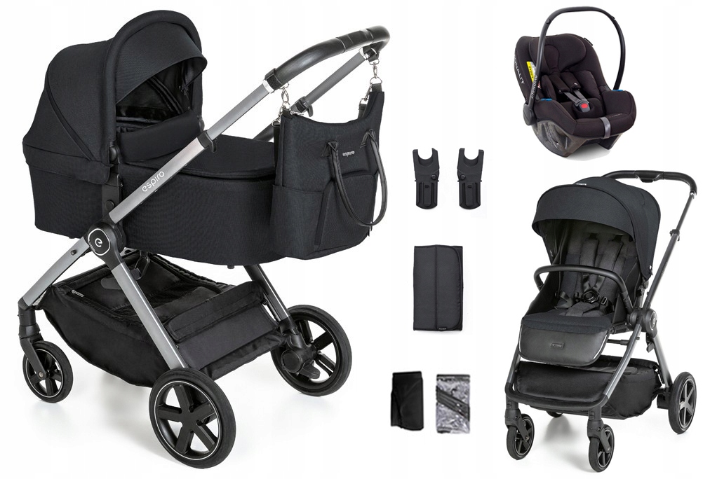 WÓZEK ESPIRO ONLY AVIONAUT PIXEL ADAC 10 Black