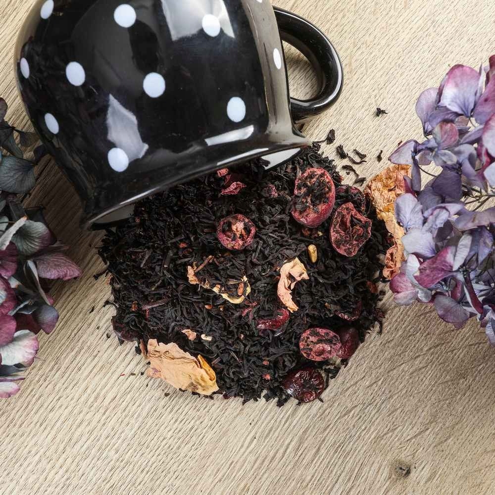 Herbata czarna smakowa granat z żurawiną 200g