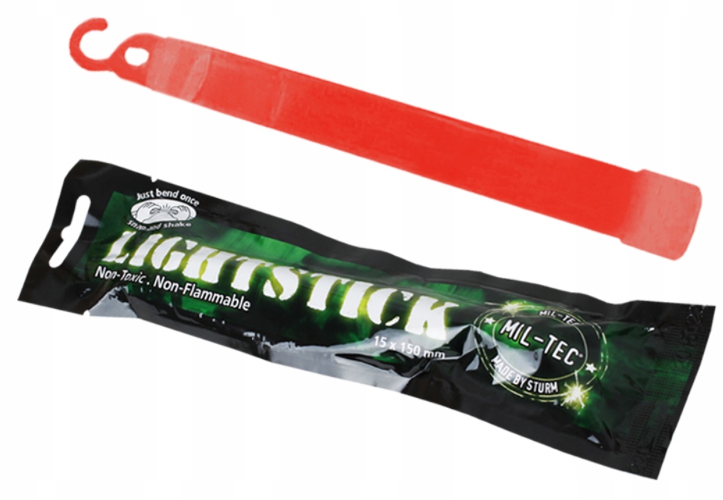 Oświetlenie światło chemiczne Mil-Tec Lightstick glowstick Red