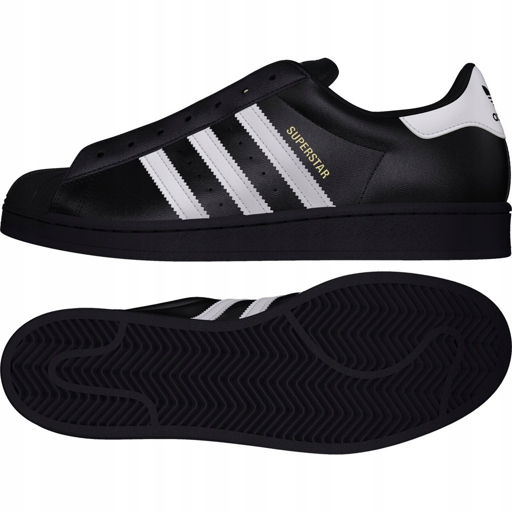 Trampki czarne adidas Superstar Laceless FV3018 4