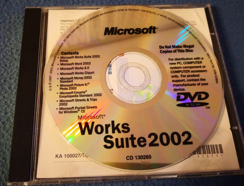 Microsoft Works Suite 2002