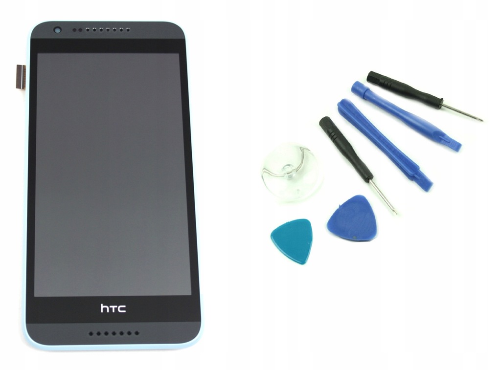 NOWY WYŚWIETLACZ LCD DOTYK RAMKA SZARY HTC 620