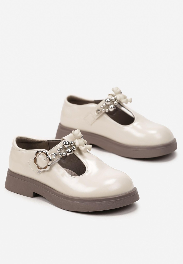 Born2Be Ciemnobeżowe Półbuty 30 Ekoskóra Casual