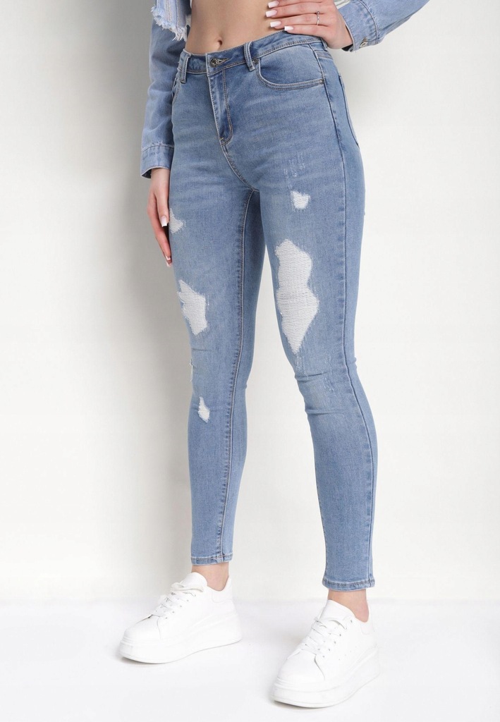 Born2Be Niebieskie Jeansy damskie 42 Skinny