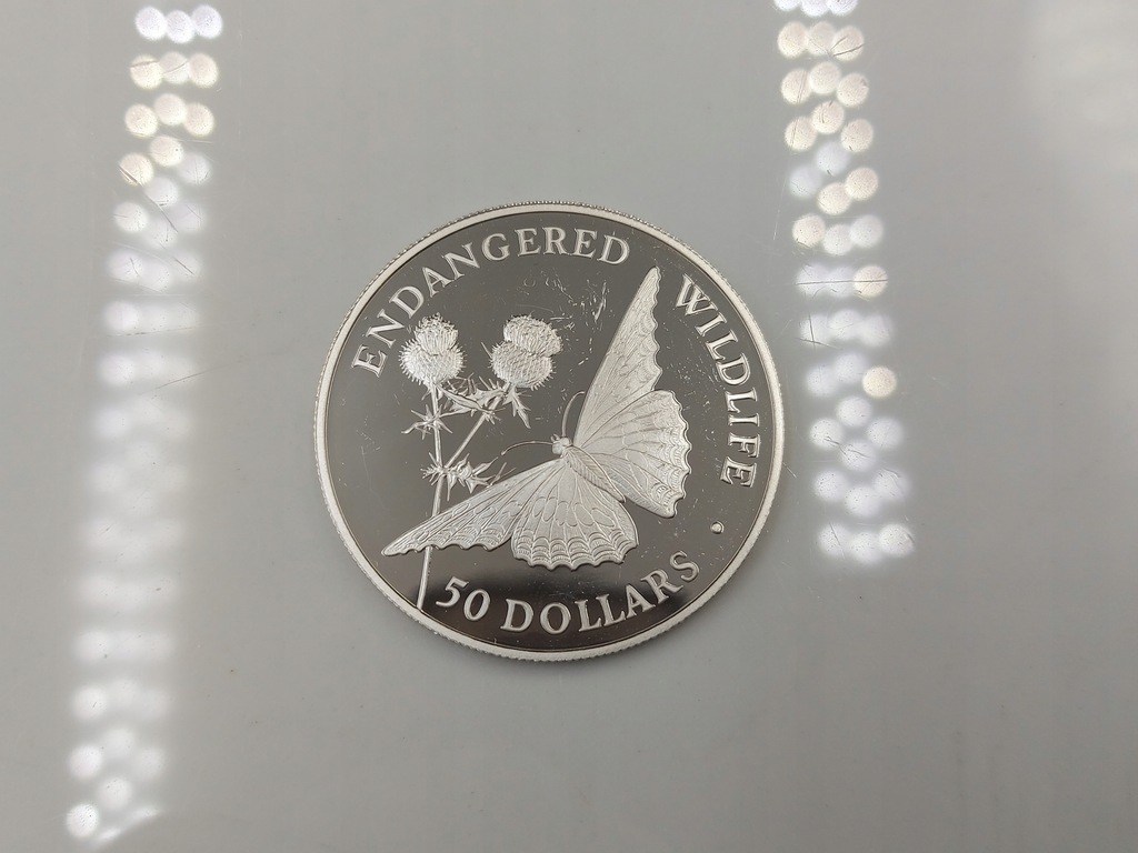 50 Dolarów Wyspy Cooka 1992 Wicekról 925 19,40g AA210