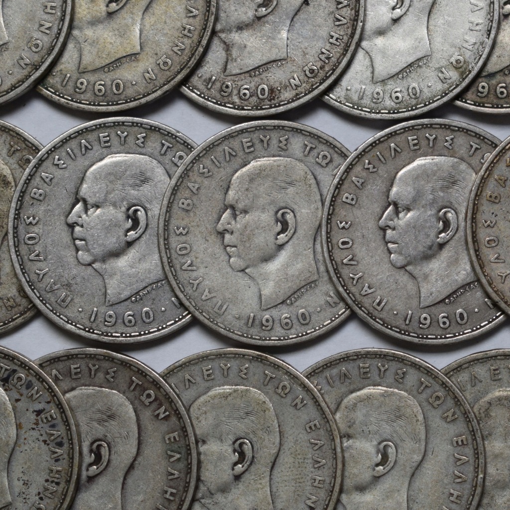 1960 Grecja Król Paweł I - 20 drachm - 30 sztuk