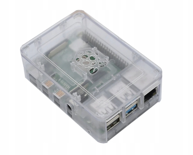 Obudowa do RASPBERRY Pi 4 z wciętym logo malinki