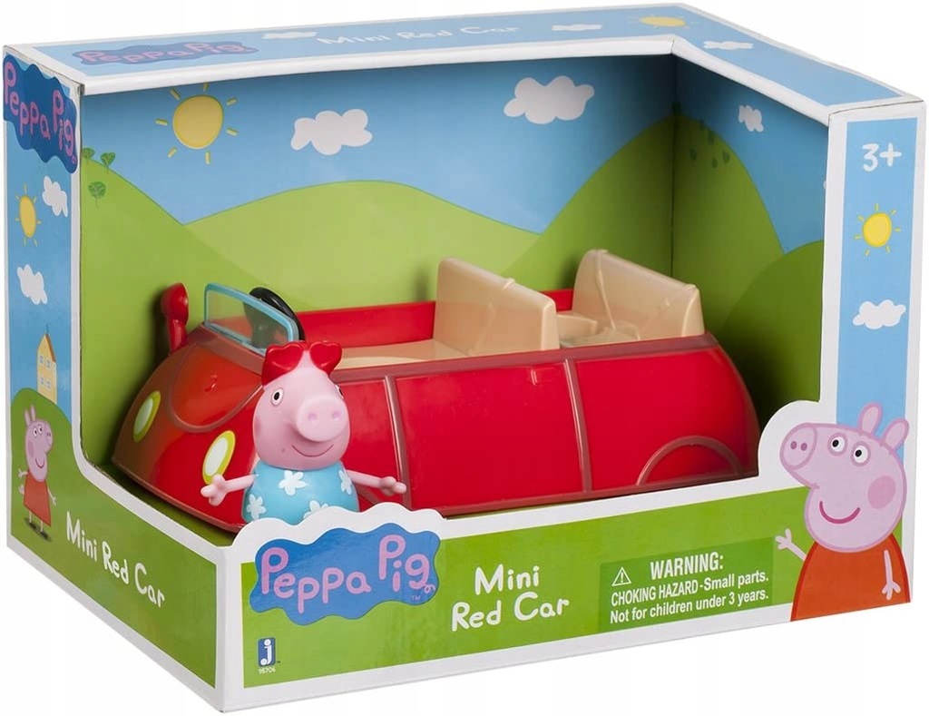 Peppa mały czerwony kabriolet z figurką Peppa