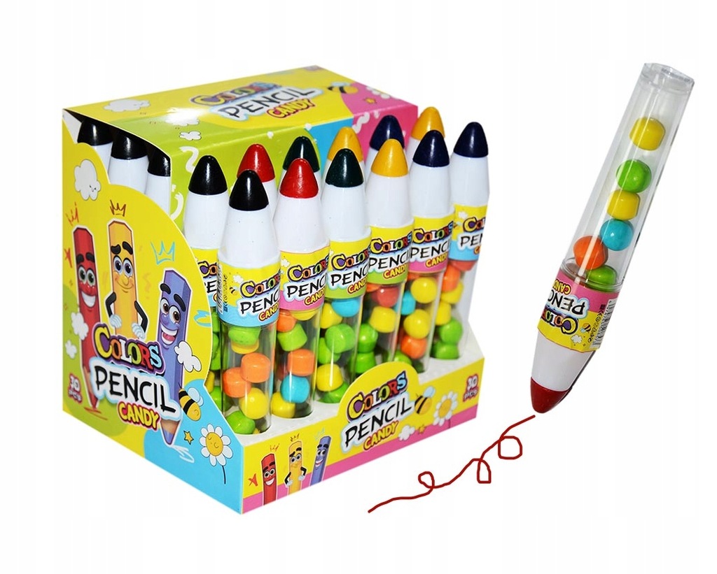 Kredki z cukierkami Colors Pencil Candy 30 sztuk 2