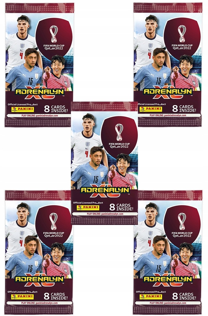 5 x SASZETKA FIFA World Cup QATAR 2022 XL 40 kart