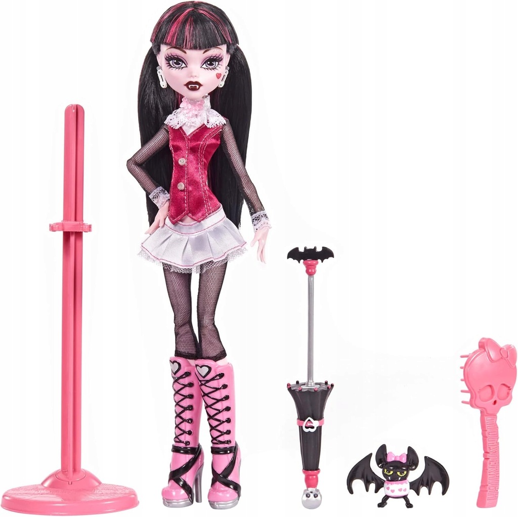 LALKA MONSTER HIGH CREEPRODUCTION Draculaura + zwierzątko nietoperz OUTLET