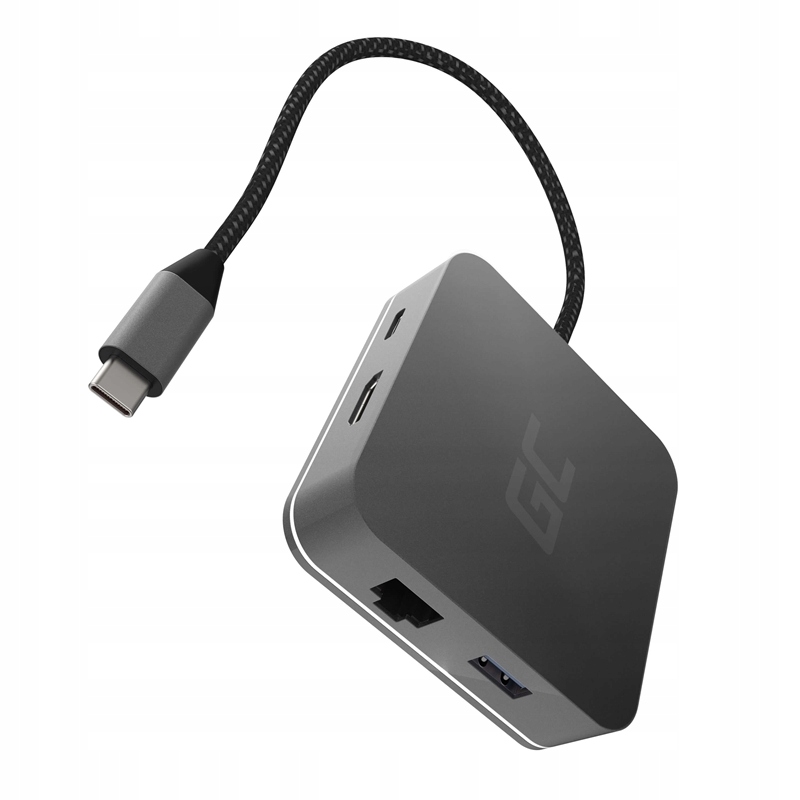 Adapter Przejściówka HUB USB-C 6w1 Green Cell