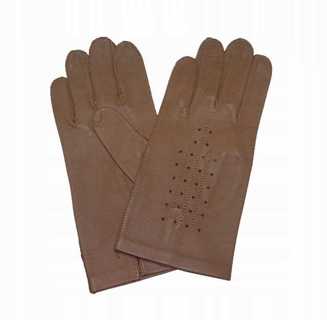 Damskie skórzane rękawiczki bez podszewki 20