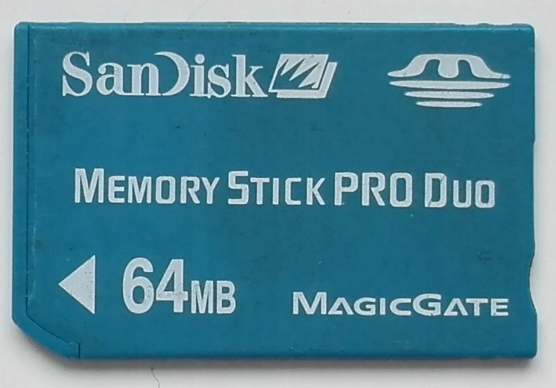 San Disk Memory Stick PRO DUO 2x 64mb 2 karty