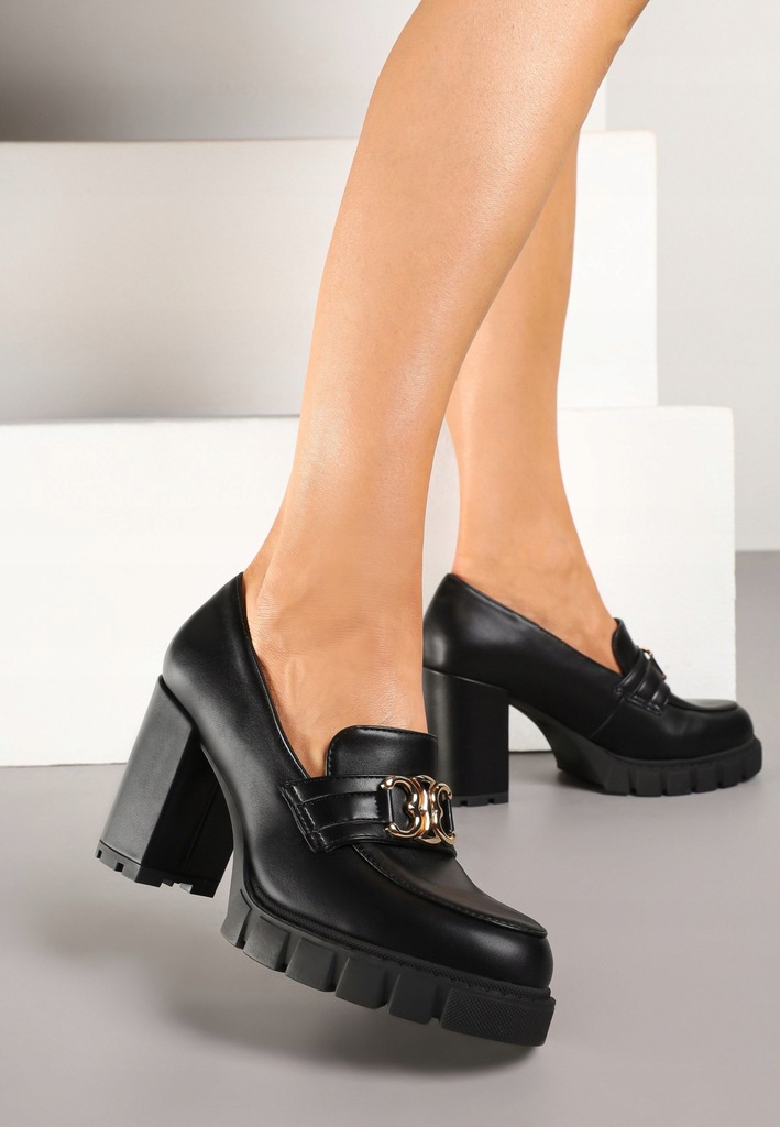 Born2Be Czarne Półbuty damskie 37 Ekoskóra Casual