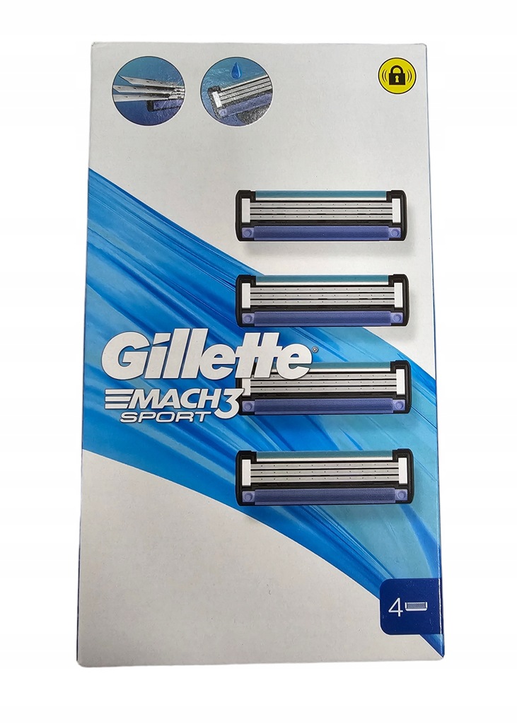 Gillette Mach 3 SPORT 4szt Wkłady do maszynek