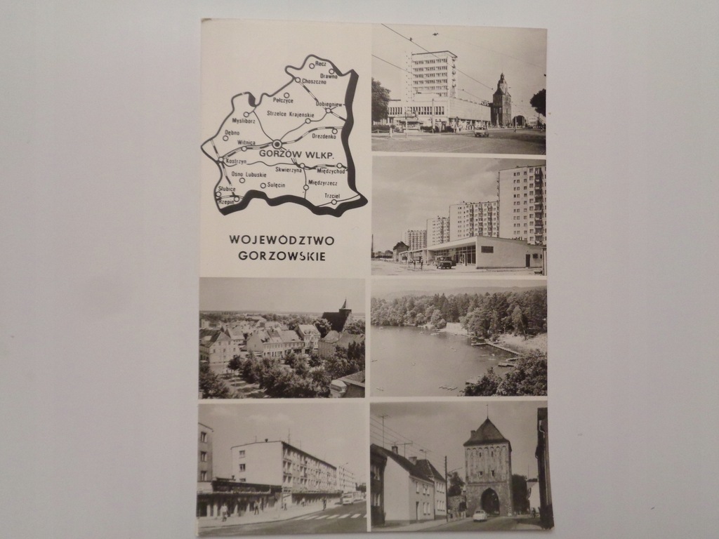 GORZÓW WLKP -WOJEWÓDZTWO MAPKA